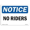 thumbnail image 1 of OSHA Notice Sign - No Riders | Decal | Protect Your Business, Construction Site, Warehouse & Shop Area |  Made in the USA, 1 of 4