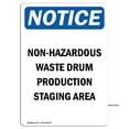 thumbnail image 1 of OSHA Notice Sign - Non-Hazardous Waste Drum Production | Aluminum Sign | Protect Your Business, Construction Site, Warehouse & Shop Area | Made in the USA, 1 of 6
