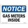 thumbnail image 1 of OSHA Notice Sign - Notice Gas Meters Inside, 1 of 1