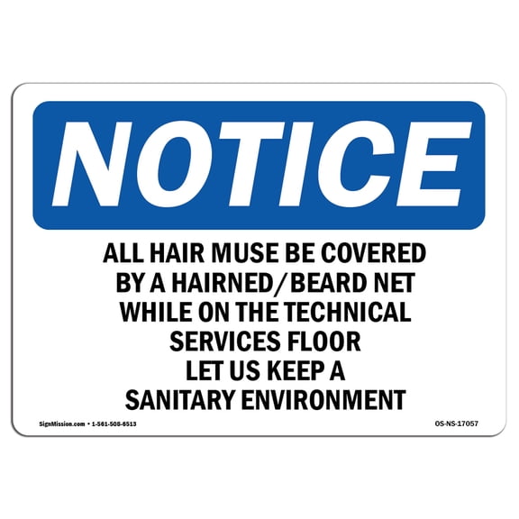 OSHA Notice Sign - OSHA PPE General Sign | Plastic Sign | Protect Your Business, Construction Site, Warehouse & Shop Area |  Made in the USA