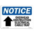 thumbnail image 1 of OSHA Notice Sign - Overhead Obstruction Electrical | Plastic Sign | Protect Your Business, Construction Site, Warehouse & Shop Area |  Made in the USA, 1 of 5
