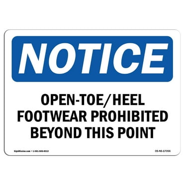 OSHA Notice Sign - PPE Foot | Decal | Protect Your Business, Construction Site, Warehouse & Shop Area |  Made in the USA