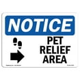 thumbnail image 1 of OSHA Notice Sign - Pet Relief Area [Right Arrow] Sign With Symbol | Decal | Protect Your Business, Construction Site |  Made in the USA, 1 of 4