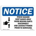 thumbnail image 1 of OSHA Notice Sign - Pinch Hazard Keep Hands Away | Plastic Sign | Protect Your Business, Construction Site, Warehouse & Shop Area |  Made in the USA, 1 of 5