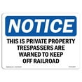 thumbnail image 1 of OSHA Notice Sign - This Is Private Property Trespassers Are | Plastic Sign | Protect Your Business, Work Site, Warehouse & Shop Area |  Made in the USA, 1 of 5