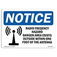 thumbnail image 1 of OSHA Notice Sign - Radio Frequency Hazard Danger | Plastic Sign | Protect Your Business, Construction Site, Warehouse & Shop Area |  Made in the USA, 1 of 5