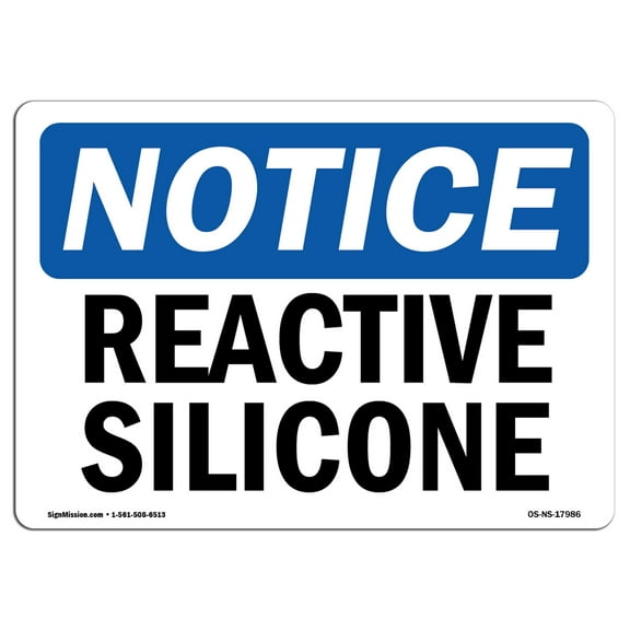 OSHA Notice Sign - Reactive Silicone | Decal | Protect Your Business, Construction Site, Warehouse & Shop Area |  Made in the USA