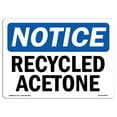 thumbnail image 1 of OSHA Notice Sign - Recycled Acetone | Decal | Protect Your Business, Construction Site, Warehouse & Shop Area |  Made in the USA, 1 of 4