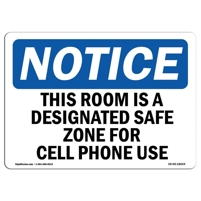 OSHA Notice Sign - This Room Is A Designated Safe Zone For