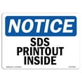 thumbnail image 1 of OSHA Notice Sign - SDS Printout Inside | Decal | Protect Your Business, Construction Site, Warehouse & Shop Area |  Made in the USA, 1 of 4