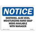 thumbnail image 1 of OSHA Notice Sign - SOOTHING Aloe VERA Moisturizing Hand Soap | Decal | Protect Your Business Construction Site |  Made in the USA, 1 of 4
