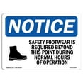 thumbnail image 1 of OSHA Notice Sign - Safety Footwear Is Required | Plastic Sign | Protect Your Business, Construction Site, Warehouse & Shop Area |  Made in the USA, 1 of 5