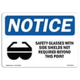 thumbnail image 1 of OSHA Notice Sign - Safety Glasses With Side Shields | Plastic Sign | Protect Your Business, Construction Site, Warehouse & Shop Area |  Made in the USA, 1 of 5