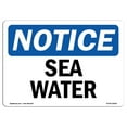 thumbnail image 1 of OSHA Notice Sign - Sea Water | Decal | Protect Your Business, Construction Site, Warehouse & Shop Area |  Made in the USA, 1 of 4