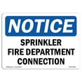 thumbnail image 1 of OSHA Notice Sign - Sprinkler Fire Department Connection | Plastic Sign | Protect Your Business, Construction Site, Warehouse & Shop Area |  Made in the USA, 1 of 5