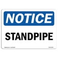 thumbnail image 1 of OSHA Notice Sign - Standpipe | Plastic Sign | Protect Your Business, Construction Site, Warehouse & Shop Area |  Made in the USA, 1 of 5