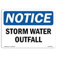 thumbnail image 1 of OSHA Notice Sign - Storm Water Outfall | Decal | Protect Your Business, Construction Site, Warehouse & Shop Area |  Made in the USA, 1 of 4