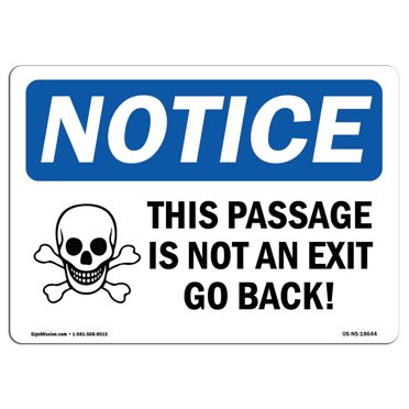 OSHA/ANSI Compliant "ATM" Notice Sign - Rigid Plastic, Made In USA, For Business, Warehouse, Construction Site Safety
