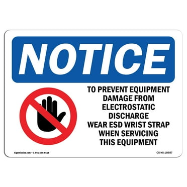 OSHA Notice Sign - To Prevent Equipment Damage | Plastic Sign | Protect Your Business, Construction Site, Warehouse & Shop Area |  Made in the USA