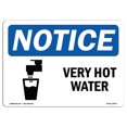 thumbnail image 1 of OSHA Notice Sign - Very Hot Water Sign With Symbol | Decal | Protect Your Business, Construction Site, Warehouse |  Made in the USA, 1 of 4
