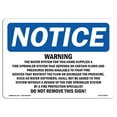 thumbnail image 1 of OSHA Notice Sign - Warning The Water System For This Home Supplies | Decal | Protect Your Business, Construction Site |  Made in the USA, 1 of 4