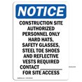 thumbnail image 1 of OSHA Notice Sign - Work Site Authorized Personnel | Plastic Sign | Protect Your Business, Work Site, Warehouse & Shop Area | Made in the USA, 1 of 5