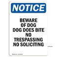 thumbnail image 1 of OSHA Notice Signs - Beware Of Dog Dog Does Bite No | Decal | Protect Your Business, Construction Site, Warehouse | Made in the USA, 1 of 4