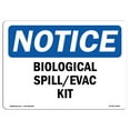 thumbnail image 1 of OSHA Notice Signs - Biological Spill Evac Kit | Decal | Protect Your Business, Construction Site, Warehouse & Shop Area |  Made in the USA, 1 of 4