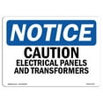 thumbnail image 1 of OSHA Notice Signs - Caution Electrical Panels And Transformers Sign  | Extremely Durable Made in the USA Signs or Heavy Duty Vinyl label | Protect Your Warehouse & Business, 1 of 4