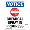 thumbnail image 1 of OSHA Notice Signs - Chemical Spray In Progress Sign With Symbol | Decal | Protect Your Business, Work Site, Warehouse | Made in the USA, 1 of 4
