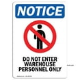 thumbnail image 1 of OSHA Notice Signs - Do Not Enter Warehouse Sign With Symbol | Decal | Protect Your Business, Work Site, Warehouse | Made in the USA, 1 of 4