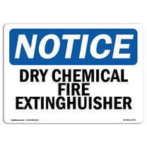 OSHA Notice Signs - Dry Chemical Fire Extinguisher | Decal | Protect Your Business, Construction Site, Warehouse |  Made in the USA