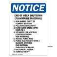 thumbnail image 1 of OSHA Notice Signs - End Of Week Shutdown (Flammable | Decal | Protect Your Business, Construction Site, Warehouse | Made in the USA, 1 of 4