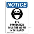 thumbnail image 1 of OSHA Notice Signs - Eye Protection Must Sign With Symbol | Decal | Protect Your Business, Construction Site, Warehouse | Made in the USA, 1 of 4