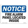 thumbnail image 1 of OSHA Notice Signs - Fire Alarm Panel Located Inside | Decal | Protect Your Business, Construction Site, Warehouse |  Made in the USA, 1 of 4