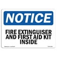 thumbnail image 1 of OSHA Notice Signs - Fire Extinguisher And First Aid Kit Inside | Decal | Protect Your Business, Work Site, Warehouse |  Made in the USA, 1 of 4