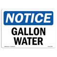 thumbnail image 1 of OSHA Notice Signs - Gallon Water | Decal | Protect Your Business, Construction Site, Warehouse & Shop Area |  Made in the USA, 1 of 4