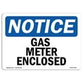 thumbnail image 1 of OSHA Notice Signs - Gas Meter Enclosed | Decal | Protect Your Business, Construction Site, Warehouse & Shop Area |  Made in the USA, 1 of 4