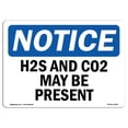 thumbnail image 1 of OSHA Notice Signs - H2S And Co2 May Be Present | Decal | Protect Your Business, Construction Site, Warehouse |  Made in the USA, 1 of 4