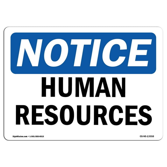 OSHA Notice Signs - Human Resources | Decal | Protect Your Business, Construction Site, Warehouse & Shop Area | Made in the USA