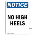 thumbnail image 1 of OSHA Notice Signs - No High Heels | Decal | Protect Your Business, Construction Site, Warehouse & Shop Area | Made in the USA, 1 of 4