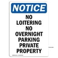 thumbnail image 1 of OSHA Notice Signs - No Loitering No Overnight Parking | Decal | Protect Your Business, Construction Site, Warehouse | Made in the USA, 1 of 4