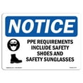 thumbnail image 1 of OSHA Notice Signs - PPE Requirements Include Safety Sign With Symbol | Decal | Protect Your Business, Work Site |  Made in the USA, 1 of 4