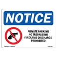 thumbnail image 1 of OSHA Notice Signs - Private Property No Trespassing Sign With Symbol  | Extremely Durable Made in the USA Signs or Heavy Duty Vinyl label | Protect Your Warehouse & Business, 1 of 4
