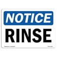 thumbnail image 1 of OSHA Notice Signs - Rinse | Decal | Protect Your Business, Construction Site, Warehouse & Shop Area |  Made in the USA, 1 of 4