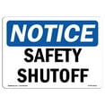 thumbnail image 1 of OSHA Notice Signs - Safety Shutoff Valve | Decal | Protect Your Business, Construction Site, Warehouse & Shop Area |  Made in the USA, 1 of 4