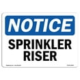 thumbnail image 1 of OSHA Notice Signs - Sprinkler Riser Sign  | Extremely Durable Made in the USA Signs or Heavy Duty Vinyl label Decal | Protect Your Construction Site, Warehouse, Shop Area & Business, 1 of 4