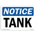 thumbnail image 1 of OSHA Notice Signs - Tank | Decal | Protect Your Business, Construction Site, Warehouse & Shop Area |  Made in the USA, 1 of 4