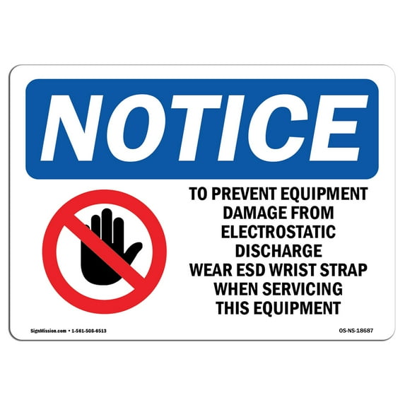 OSHA Notice Signs - To Prevent Equipment Damage Sign With Symbol | Decal | Protect Your Business, Work Site, Warehouse | Made in the USA