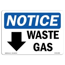 OSHA Notice Sign - Dirty Towels [Up Arrow] | Aluminum Sign | Protect ...